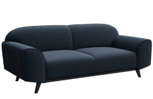 Tmavě modr&aacute; l&aacute;tkov&aacute; dvoum&iacute;stn&aacute; pohovka MESONICA Nesbo 193 cm