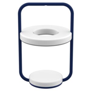 Tmavě modr&aacute; nab&iacute;jec&iacute; stoln&iacute; LED lampa Fermob Ulli 30 cm