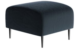 Tmavě modr&aacute; sametov&aacute; podnožka Ghado Shel