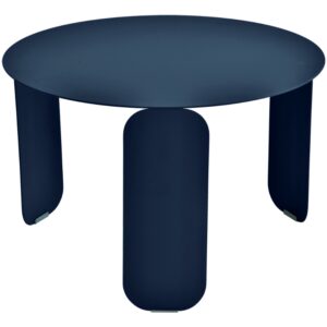 Tmavě modr&yacute; kovov&yacute; zahradn&iacute; konferenčn&iacute; stolek Fermob Bebop 60 cm
