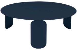 Tmavě modr&yacute; kovov&yacute; zahradn&iacute; konferenčn&iacute; stolek Fermob Bebop 80 cm
