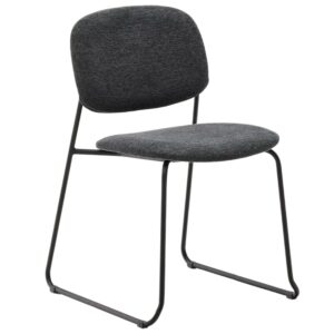 Tmavě &scaron;ed&aacute; j&iacute;deln&iacute; židle Kave Home Meli