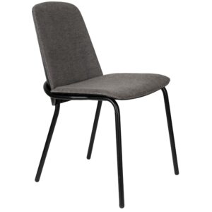 Tmavě &scaron;ed&aacute; l&aacute;tkov&aacute; j&iacute;deln&iacute; židle ZUIVER CLIP