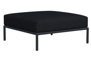 Tmavě &scaron;ed&aacute; l&aacute;tkov&aacute; podnožka HOUE Level 81 x 81 cm