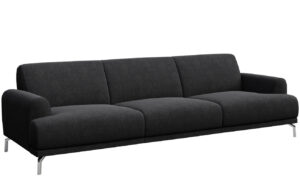 Tmavě &scaron;ed&aacute; l&aacute;tkov&aacute; tř&iacute;m&iacute;stn&aacute; pohovka MESONICA Puzo I 240 cm