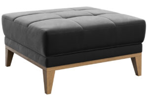 Tmavě &scaron;ed&aacute; sametov&aacute; podnožka MESONICA Musso Tufted