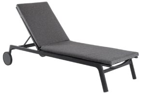 Tmavě &scaron;ed&eacute; hlin&iacute;kov&eacute; zahradn&iacute; leh&aacute;tko Bizzotto Jalisco