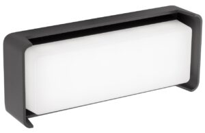 Tmavě &scaron;ed&eacute; kovov&eacute; venkovn&iacute; n&aacute;stěnn&eacute; LED světlo Nova Luce Keen