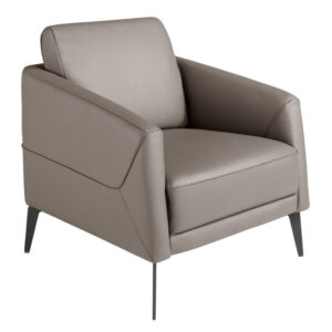 Tmavě &scaron;ed&eacute; kožen&eacute; křeslo Angel Cerd&aacute; No. 5134