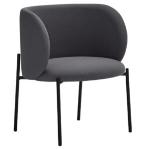 Tmavě &scaron;ed&eacute; l&aacute;tkov&eacute; lounge křeslo Teulat Mogi