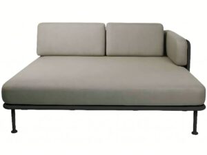 Tmavě &scaron;ed&eacute; l&aacute;tkov&eacute; zahradn&iacute; dvojleh&aacute;tko No.100 Mindo