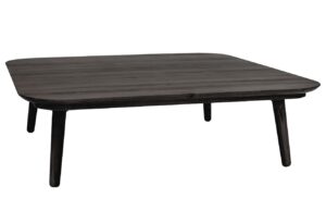 Tmavě &scaron;ed&yacute; dřevěn&yacute; konferenčn&iacute; stolek RAGABA CONTRAST TETRA 110 x 110 cm