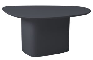 Tmavě &scaron;ed&yacute; lakovan&yacute; konferenčn&iacute; stolek RAGABA CELLS 90 x 55 cm