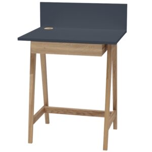 Tmavě &scaron;ed&yacute; lakovan&yacute; pracovn&iacute; stůl RAGABA LUKA 65 x 50 cm