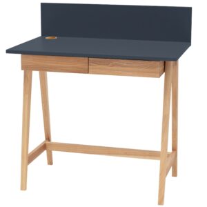 Tmavě &scaron;ed&yacute; lakovan&yacute; pracovn&iacute; stůl RAGABA LUKA 85 x 50 cm