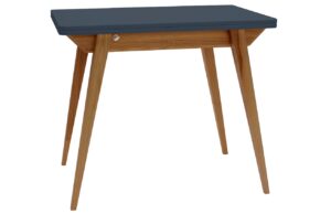 Tmavě &scaron;ed&yacute; lakovan&yacute; rozkl&aacute;dac&iacute; j&iacute;deln&iacute; stůl RAGABA ENVELOPE 90 / 130 x 65 / 90 cm