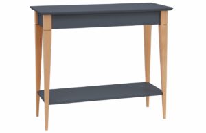 Tmavě &scaron;ed&yacute; lakovan&yacute; toaletn&iacute; stolek RAGABA MIMO 85 x 35 cm