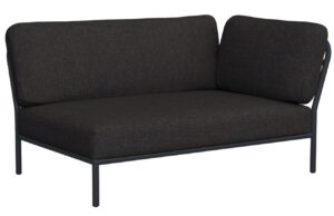 Tmavě &scaron;ed&yacute; l&aacute;tkov&yacute; rohov&yacute; modul HOUE Level 140 x 95 cm