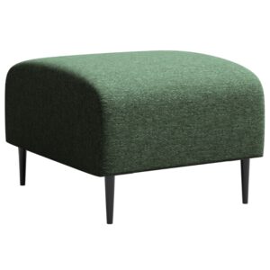 Tmavě zelen&aacute; čalouněn&aacute; podnožka Ghado Shel 70 x 60 cm