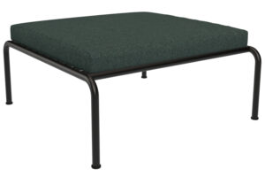 Tmavě zelen&aacute; čalouněn&aacute; zahradn&iacute; podnožka HOUE Avon II.