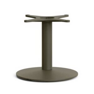 Tmavě zelen&aacute; kovov&aacute; stolov&aacute; podnož Kave Home Esilda 45 cm