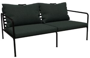 Tmavě zelen&aacute; l&aacute;tkov&aacute; zahradn&iacute; pohovka HOUE Avon 159 cm