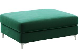 Tmavě zelen&aacute; sametov&aacute; podnožka DEVICHY Rothe