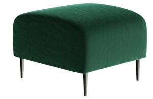 Tmavě zelen&aacute; sametov&aacute; podnožka Ghado Shel