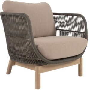 Tmavě zelen&eacute; l&aacute;tkov&eacute; zahradn&iacute; křeslo Kave Home Catalina