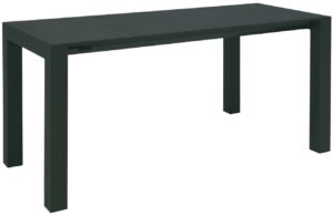 Tmavě zelen&yacute; hlin&iacute;kov&yacute; rozkl&aacute;dac&iacute; zahradn&iacute; stůl Mindo 111 162/199 x 60 cm
