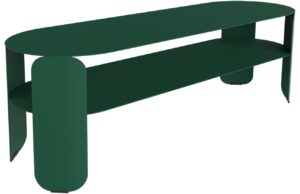 Tmavě zelen&yacute; kovov&yacute; zahradn&iacute; konferenčn&iacute; stolek Fermob Bebop 120 x 40 cm