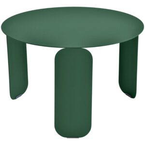 Tmavě zelen&yacute; kovov&yacute; zahradn&iacute; konferenčn&iacute; stolek Fermob Bebop 60 cm