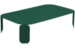 Tmavě zelen&yacute; kovov&yacute; zahradn&iacute; konferenčn&iacute; stolek Fermob Bebop I. 120 x 70 cm