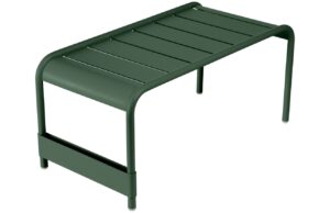 Tmavě zelen&yacute; kovov&yacute; zahradn&iacute; konferenčn&iacute; stolek Fermob Luxembourg 86 x 44 cm