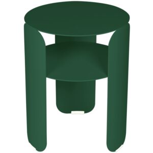 Tmavě zelen&yacute; kovov&yacute; zahradn&iacute; odkl&aacute;dac&iacute; stolek Fermob Bebop 35 cm