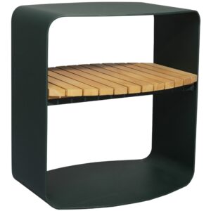 Tmavě zelen&yacute; zahradn&iacute; odkl&aacute;dac&iacute; stolek No.109 Mindo 48 x 35 cm