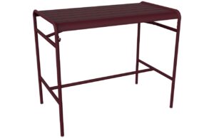 Tře&scaron;ňově červen&yacute; kovov&yacute; barov&yacute; stůl Fermob Luxembourg 126 x 73 cm