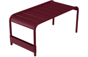 Tře&scaron;ňově červen&yacute; kovov&yacute; zahradn&iacute; konferenčn&iacute; stolek Fermob Luxembourg 86 x 44 cm