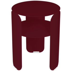 Tře&scaron;ňově červen&yacute; kovov&yacute; zahradn&iacute; odkl&aacute;dac&iacute; stolek Fermob Bebop 35 cm