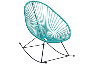 Tyrkysov&eacute; houpac&iacute; křeslo Acapulco