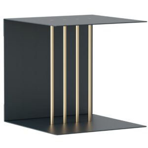 Umage Antracitově &scaron;ed&aacute; kovov&aacute; police Teaser 30 x 30 cm