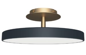 Umage Antracitově &scaron;ed&eacute; kovov&eacute; stropn&iacute; LED světlo Asteria Up 60 cm