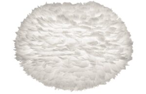 Umage B&iacute;l&eacute; z&aacute;věsn&eacute; světlo Eos Large z prav&yacute;ch hus&iacute;ch per &Oslash; 65 cm