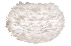 Umage B&iacute;l&eacute; z&aacute;věsn&eacute; světlo Eos Medium z prav&yacute;ch hus&iacute;ch per &Oslash; 45 cm