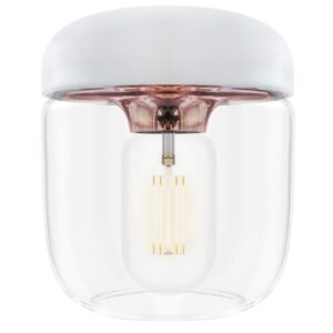 Umage B&iacute;lo-měděn&eacute; skleněn&eacute; z&aacute;věsn&eacute; st&iacute;nidlo Acorn 14 cm