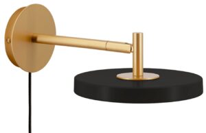 Umage Čern&eacute; kovov&eacute; n&aacute;stěnn&eacute; LED světlo Asteria Short