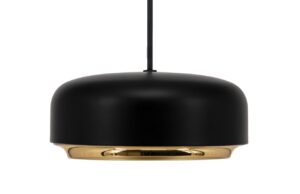 Umage Čern&eacute; kovov&eacute; z&aacute;věsn&eacute; LED světlo Hazel 22 cm