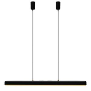 Umage Černo-zlat&eacute; kovov&eacute; z&aacute;věsn&eacute; LED světlo Hazel Branch 100 cm