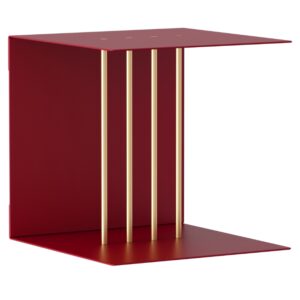 Umage Červen&aacute; kovov&aacute; police Teaser 30 x 30 cm