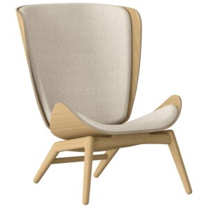 Umage Dubov&eacute; křeslo The Reader s b&iacute;l&yacute;m čalouněn&iacute;m